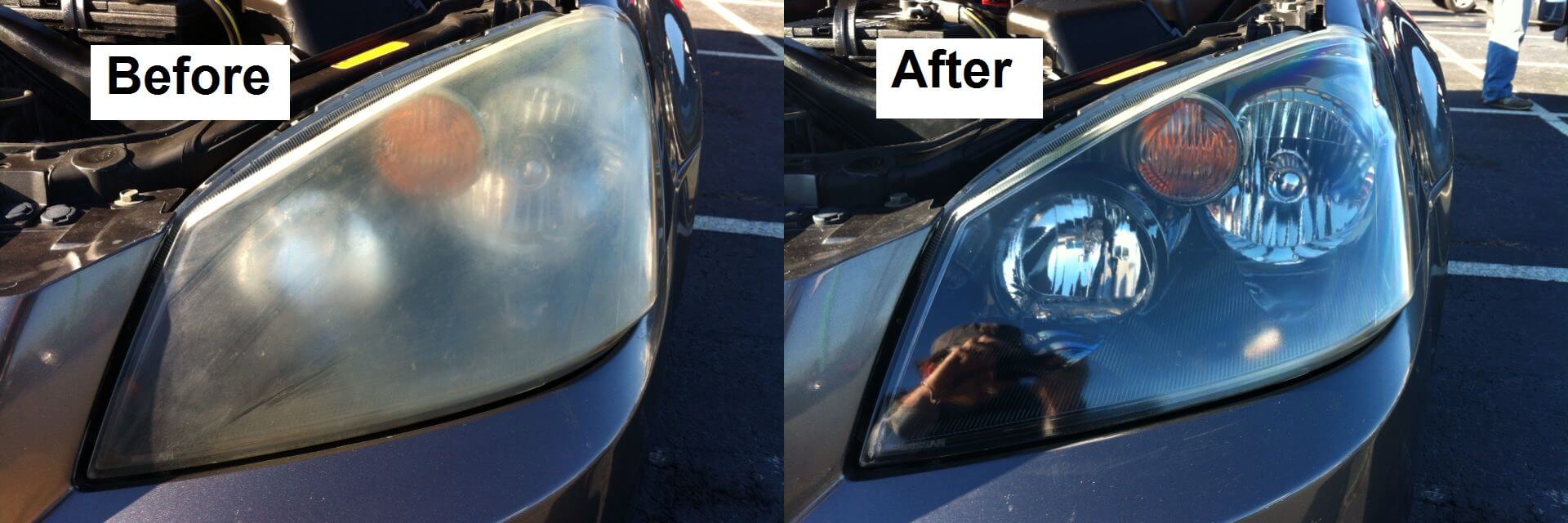 Headlight restoration in Newton, Georgia
